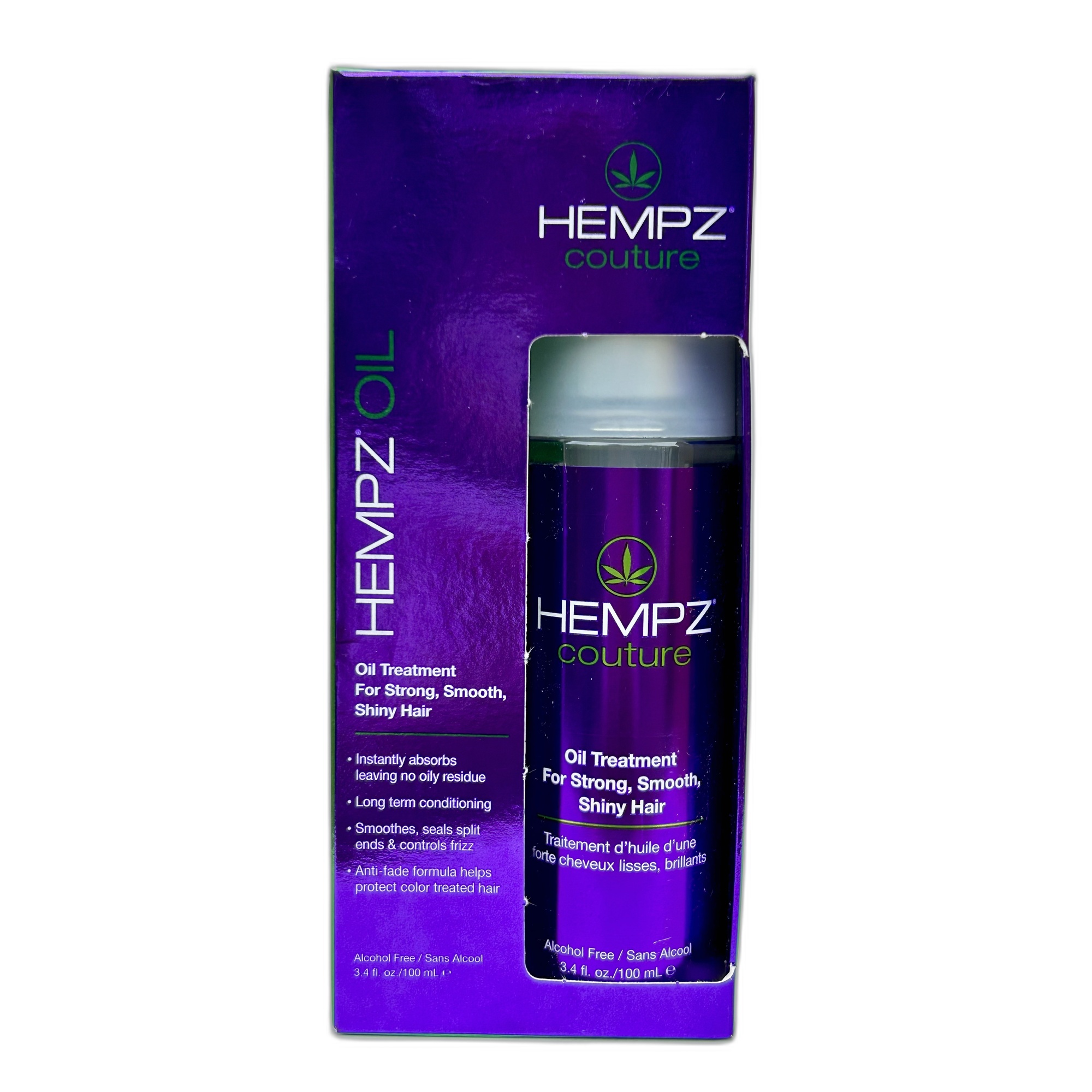 Hempz Couture Oil Treatment For strong, smooth, shiny hair 3.4 fl oz