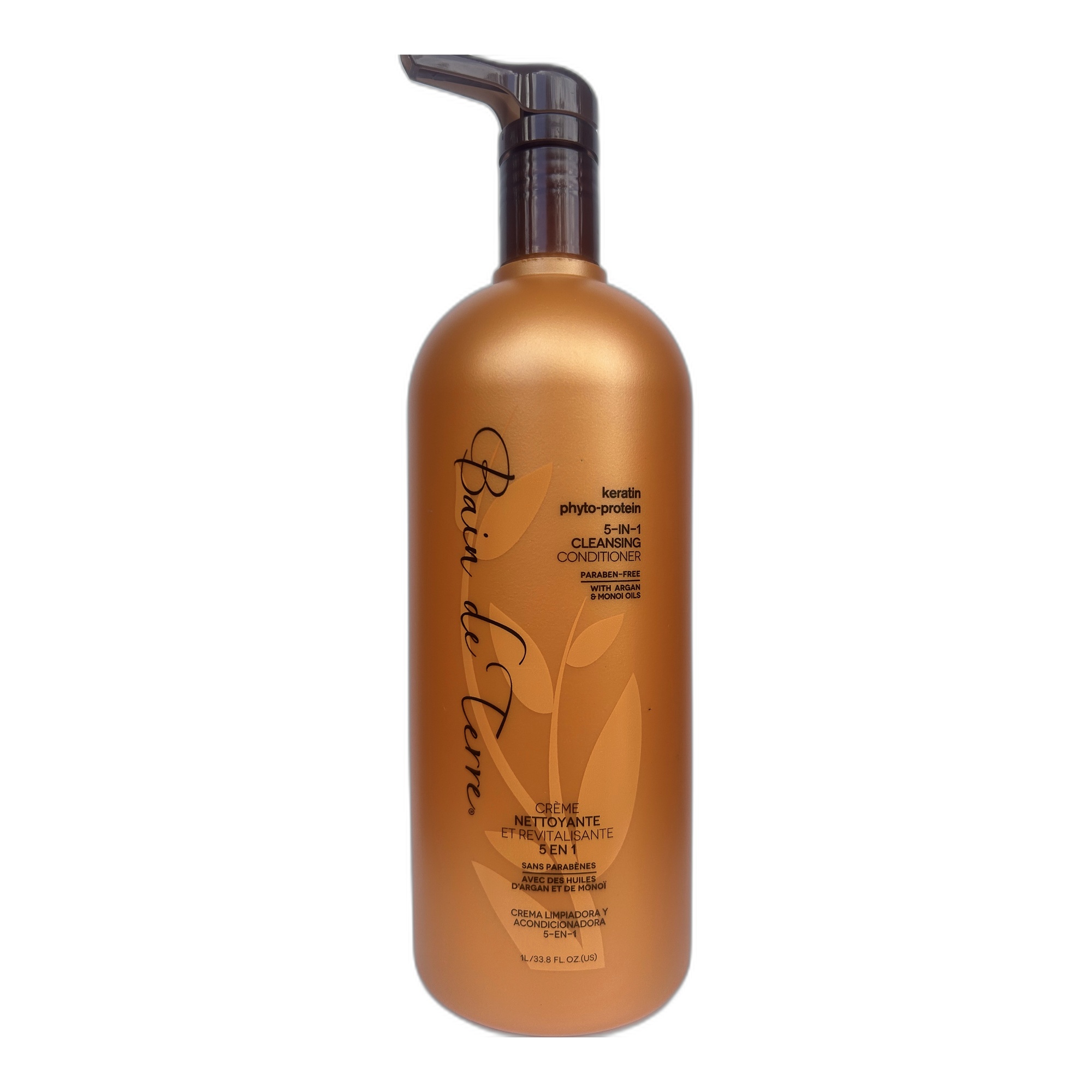 Bain de Terre Keratin Phyto-Protein 5-in-1 Cleansing Conditioner, 33.8 oz / 1 L