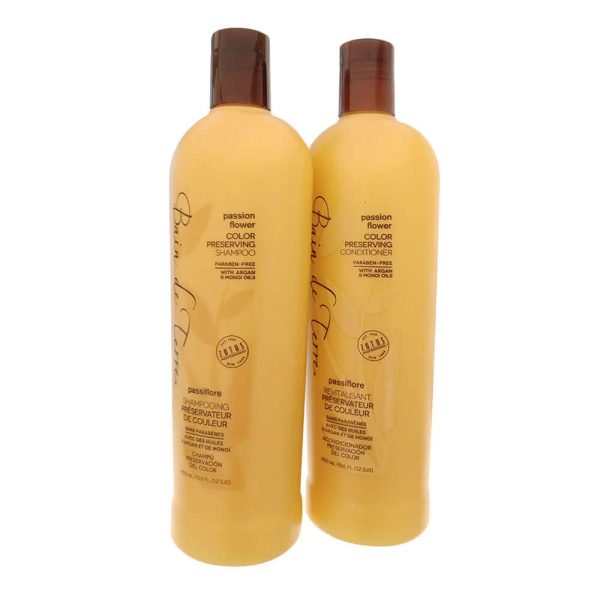 Bain De Terre Passion Flower Color Preserving Shampoo And Conditioner oz double side